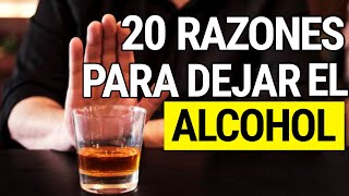 ✔️ 20 Razones para ❌ DEJAR el 🍺 ALCOHOL❗ [upl. by Ssac]