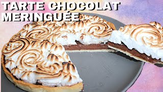 Tarte au chocolat meringuée facile et rapide à faire [upl. by Kitty]