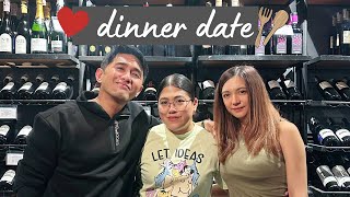 DINNER DATE VLOG with marlpizarro and Dorinil  CRISHA UY [upl. by Ainedrag]