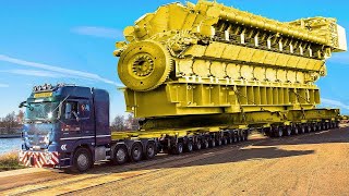 Extreme Dangerous Transport Operations Oversize Truck Skills World Biggest Heavy Equipment Machines [upl. by Enyamrahc]