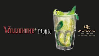 Williamine Mojito  Recette par La Distillerie Morand [upl. by Norabel]