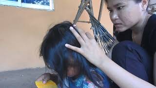 DSCN0673 ASMR Lice Picking in Kids Hair Satisfying amp Gross 2024 [upl. by Ayekahs155]