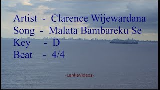 Malata Bamareku Se  මලට බමරෙකු සේ  Chords and practice video [upl. by Chiquia99]