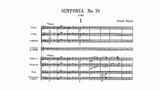 Haydn Symphony No 78 in C minor with Score [upl. by Arleta]