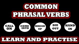 Common Phrasal Verbs Part 2  PDF  Learn through Exercises  Level B  Easy English Lesson [upl. by Radbourne]