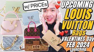 UPCOMING LOUIS VUITTON Bags wPRICE Launching FEBRUARY 2024 VALENTINES DAY Collection CAPUCINES [upl. by Jung]