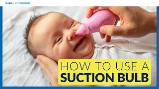 How to use a nasal aspirator or suction bulbPoire aspirante ou mouchebébé mode demploi [upl. by Ilsa]