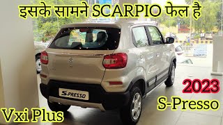 Maruti SPresso Vxi Plus🔥 Features Price interior Exterior Full Review ❣️ SPresso 2023 [upl. by Amadeo864]