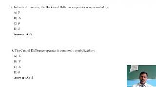 NUMERICAL METHODS MCQs [upl. by Zoe379]