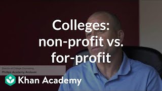 Comparing nonprofit vs for profit colleges [upl. by Ydarg]