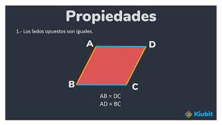 Propiedades de los paralelogramos [upl. by Haelem]