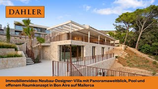 Immobilienvideo NeubauDesignerVilla mit Panoramaweitblick Pool amp offenem Raumkonzept in Bon Aire [upl. by Savvas686]