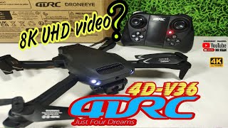 4DRC V36 Drone Obstacle Avoidance amp 8K UHD Video [upl. by Hagile995]