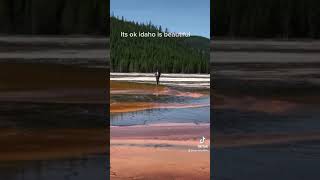 Idiot tourons walking off the boardwalk‼️‼️TouronsOfYellowstone YellowstoneNationalPark Ynp [upl. by Lanza]