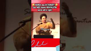 IHANDA ang DICTIONARY 🤣miriam shoots HIGHFALUTIN words left amp right trending viralvideo fyp [upl. by Robinette868]