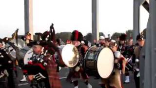 slow march massed pipes and drums John Frost bridge Arnhem [upl. by Markos]