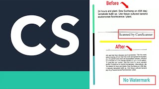 How to remove watermark from CamScanner  Camscanner full licensed version apk download link 2020 [upl. by Adnilam]