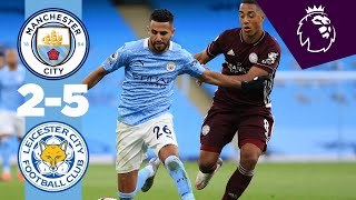 HIGHLIGHTS  MAN CITY 25 LEICESTER CITY PREMIER LEAGUE [upl. by Juetta]