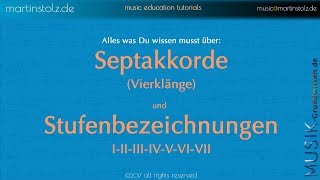 Musiktheorie Wie funktioniert das mit den diatonischen Dreiklängen und Vierklängen Septakkorde [upl. by Notnilc58]