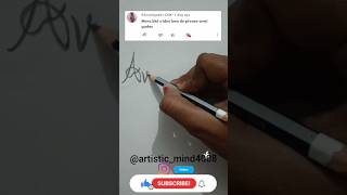 quotAVANIquot Name ArtLike share subscribe and commentnameart calligraphy avani shorts viralart [upl. by Nodnol]