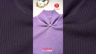 Convert a midneck sweater to a Vneck Part 255 [upl. by Ahsieit]