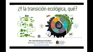 Y la transición ecológica ¿qué [upl. by Negroj376]