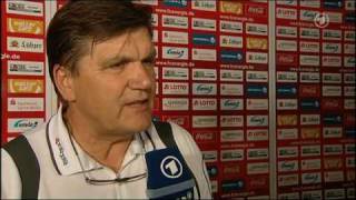 Hans Meyer Interview nach dem Sieg über Energie Cottbus [upl. by Baudoin]