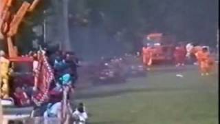 Imola 1989 Gerard Berger Crash LIVE [upl. by Isabeau]