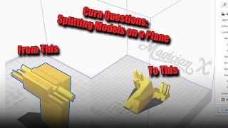 Cura Questions how to split a model in two using extensions [upl. by Auqinom657]