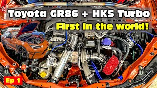 Toyota GR86  New HKS Turbo Kit This is the first kit in the world Ep 1 [upl. by Lamak]