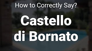 How to Correctly Pronounce 1 Franciacorta Italy [upl. by Bob]