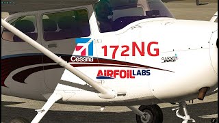 XPlane 11 Full Flight in the quotDigitalquot Cessna 172NG by AirfoilLabs KSBP to KBFL with ATC [upl. by Yromem162]