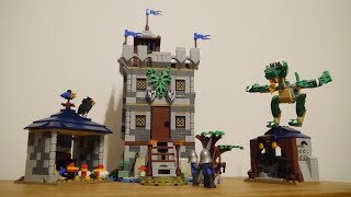 Lego Castle MOC  31120 Alternate Build  Black Falcon Outpost to go with Lion Knights Castle 10305 [upl. by Adriell]