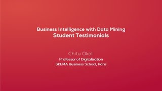 Business Intelligence with Data Mining Course Student Testimonials [upl. by Aremat]