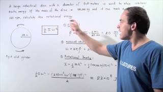 Rotational Kinetic Energy Example  2 [upl. by Kee766]