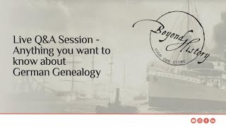 Live Q amp A session with Germanys Expert Genealogist Andrea Bentschneider [upl. by Ly]