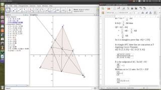 Sample problem on Cevas Theorem [upl. by Amees]