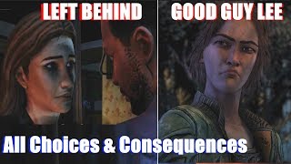 Lee Left Lilly Behind vs Stayed with Group S1 Outcomes  The Walking Dead Final Season [upl. by Ylrevaw926]