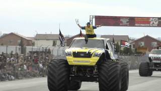 Monster Jam  World Finals 2012  Party in the Pits Monster Truck Parade [upl. by Lysander]