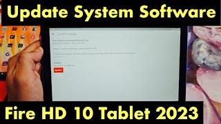 Amazon Fire HD 10 Tablet 2023 How to Update System Software [upl. by Pomfrey22]