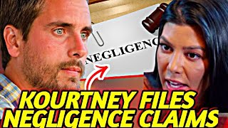 EXCLUSIVE Kourtney Kardashian Files Negligence Claim Against Scott Disick [upl. by Bunde]