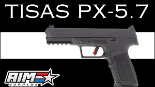 AimSurplus Product Spotlight Tisas PX57 Pistol [upl. by Nnaarat]