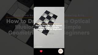 How to Draw 3D Cube Optical Illusion Pattern on A Paper  Simple Geometric Op Arts for Beginner art [upl. by Capp977]