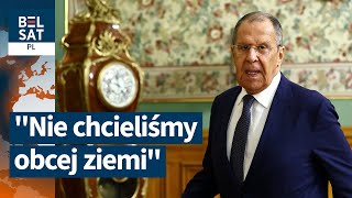 Szef rosyjskiego MSZ quottłumaczyquot na czym polega quotkonflikt z Ukrainąquot absurdpropagandy 141 [upl. by Firahs14]