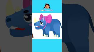 🦏 Hickory Dickory Dock with Rhino 🕰  Nursery Rhymes amp Kids Songs  Little Wave Songs  Baby Coco [upl. by Ameh]