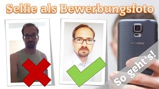 Selfie als Bewerbungsfoto Foto Bewerbung Smartphone Snapseed [upl. by Korwun]