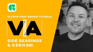 Font Design Easy Kerning and Side Bearings in Glyphs App Tutorial  How to Make a font [upl. by Dragde809]