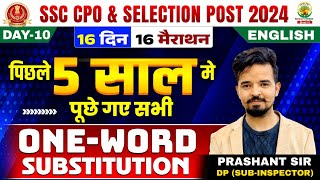 All One Word Substitutions  Asked in Last 5 Year  SSC CPO SI CGL CHSL  Prashant Solanki Sir [upl. by Luis]