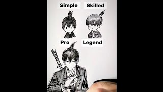 How to Draw Aki ChainsawMan and StickMan FSF ART Trick  Easy Drawing [upl. by Schwing470]