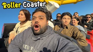 Riding A Roller Coaster On A Beach 😍🎢  Samandar Mein Amusement Park In United States Of America 🇺🇸 [upl. by Fabrin]